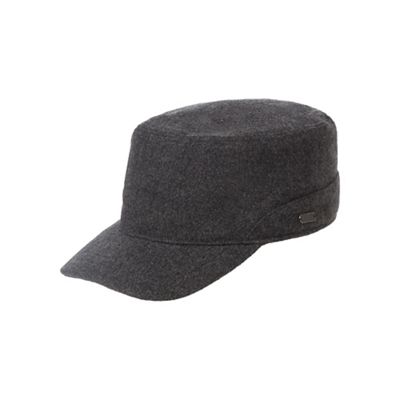 Grey melton borg lined hat